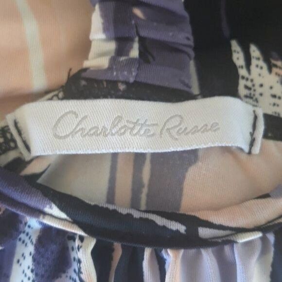 Vtg 80's Dress Open Racerback‎ Tank Graffiti Slip Overall Splatter Purple Sz S - Picture 7 of 7